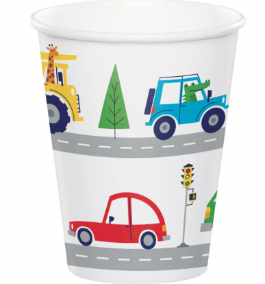 Puodeliai "Automobiliai" (8 vnt./260 ml)