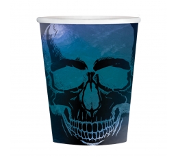 Puodeliai "Blizganti kaukolė" (8 vnt./250 ml)
