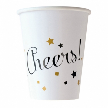 Puodeliai "Cheers" (8 vnt./266 ml)