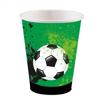 Puodeliai "Futbolo kamuolys" (8 vnt./250 ml)