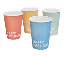 Puodeliai "Happy Birthday mix" (8 vnt./255 ml)