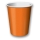 Puodeliai, oranžiniai (8 vnt./266 ml)