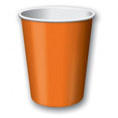 Puodeliai, oranžiniai (8 vnt./266 ml)
