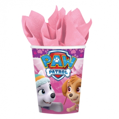 Puodeliai "Paw Patrol", rožiniai (8 vnt./250 ml)