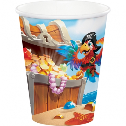 Puodeliai "Piratai jūroje" (8vnt./266ml)