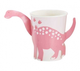 Puodeliai "Rožiniai dinozaurai" (8 vnt./255 ml)