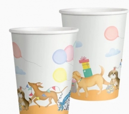 Puodeliai "Šuniukų gimtadienis" (10 vnt./270 ml)
