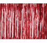 Raudonos folijos užuolaida-lietutis (243 x 91  cm)
