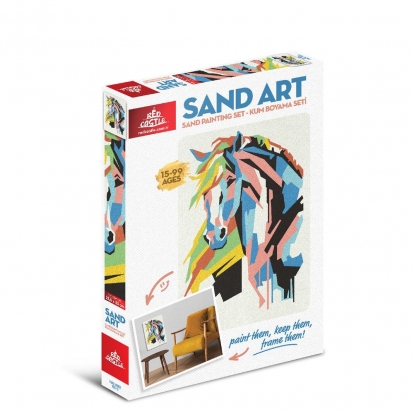 RC piešimo smėliu rinkinys "Žirgas"