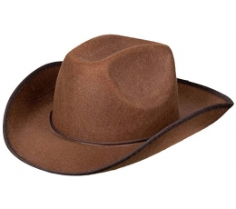 Rodeo skrybėlė, ruda 
