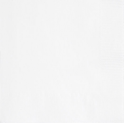 Servetėlės, baltos (20 vnt./33x33 cm)