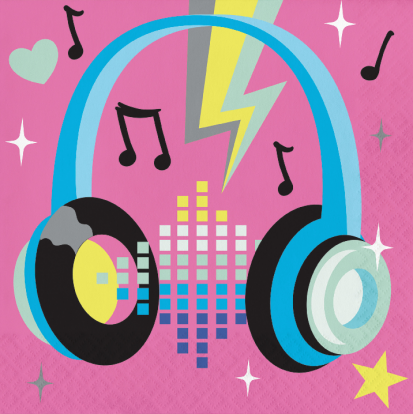 Servetėlės "Birthday Beats" (16 vnt.)