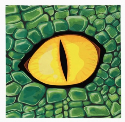 Servetėlės "Dinozauro akis" (30 vnt.)