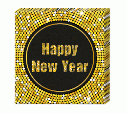 Servetėlės "Happy New Year retro" (20 vnt.)