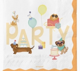 Servetėlės "Šuniukų gimtadienis" (20 vnt.)