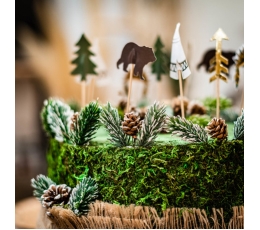 Smeigtukai-dekoracijos "Indėnų stovykla" (20 vnt./12 cm)