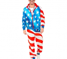 Sportinis karnavalinis kostiumas "USA Party" (M)