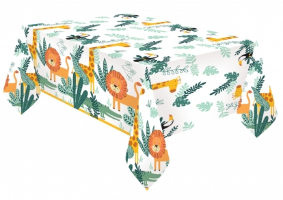 Staltiesė "Safari gyvūnai", popierinė (120x180 cm)