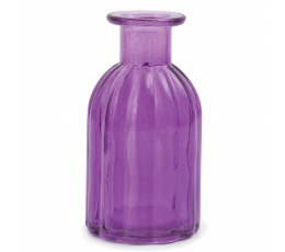 Stiklinis butelis-vazelė, violetinis (13,5 cm)