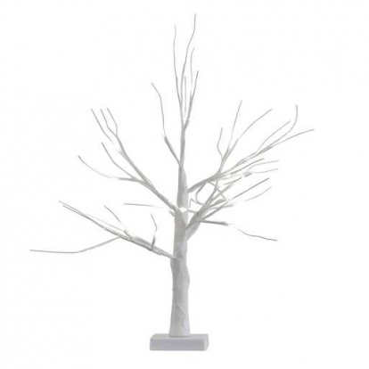 Šviečianti dekoracija "Baltas medis" (40 cm)