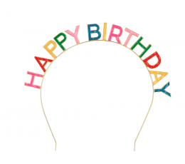 Tiara "Happy Birthday", spalvota