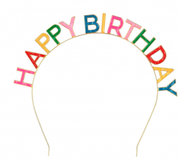 Tiara "Happy Birthday", spalvota