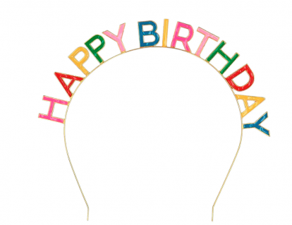 Tiara "Happy Birthday", spalvota