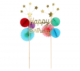 Torto dekoracija "Happy Birthday Stars"