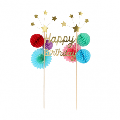 Torto dekoracija "Happy Birthday Stars"