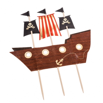 Torto dekoracija "Piratų laivas" (16,5x20 cm)