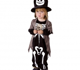 Vaikiškas kostiumas "Skeletas išdykėlis" (3-4 m.)