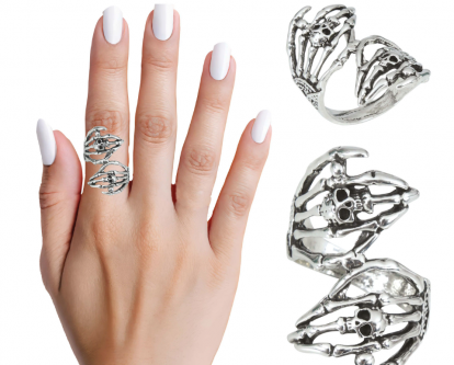 Žiedas "Skeleto ranka"