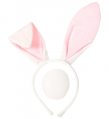 Zuikio aksesuarų rinkinys (ausys, uodega)