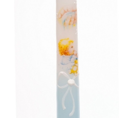 Žvakė "Kūdikis", melsva (38 cm.)