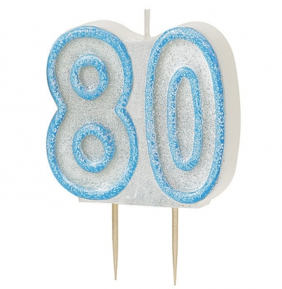 Žvakutė "80" (5,5 cm)