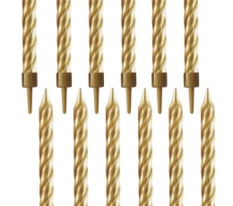 Žvakutės "Auksiniai suktukai" (10 vnt.)