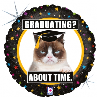Fooliumist õhupall "Graduating? About time" (46 cm)