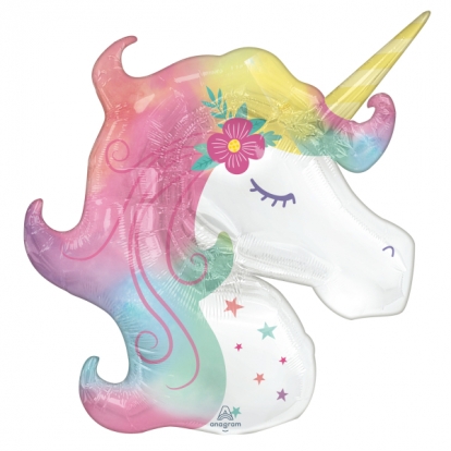 Fooliumist õhupall "Magic Unicorn" (83x73 cm)