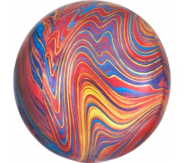 Fooliumist õhupall-marblez, mitmevärviline (38x40cm) 