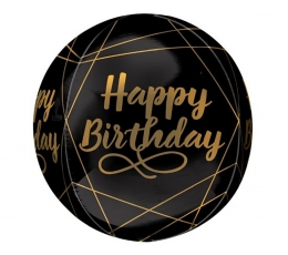 Fooliumist õhupall-orbz „Happy Birthday“