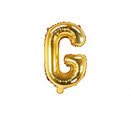  Fooliumist õhupall-täht "G", kuldne (35 cm)