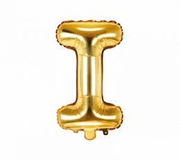   Fooliumist õhupall-täht "I", kuldne (35 cm)