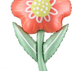 Fooliumist õhupall "Varrega lill" (53x96 cm)