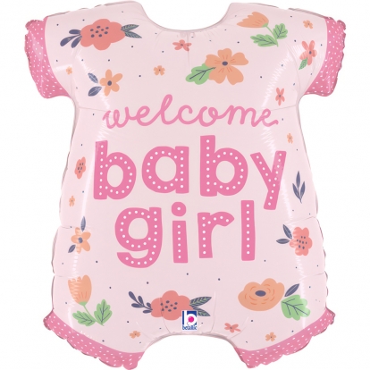Fooliumist õhupall "Welcome BabyGirl" (66 cm)