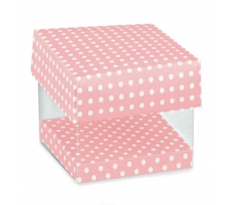 Karp "Täpid" roosa/läbipaistev (1 tk.)