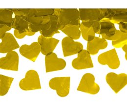 Konfetikahur "Kuldsed südamed" (60 cm)