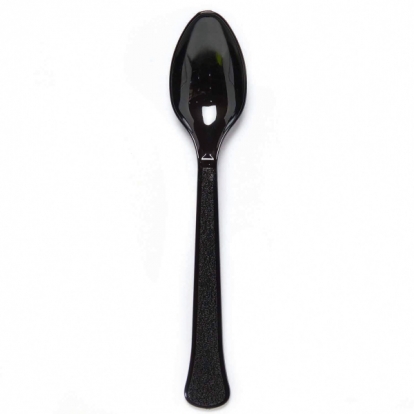 Korduvkasutatavad lusikad, mustad (24 tk)