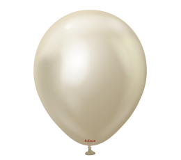 Kroomitud õhupall, mirror white gold (12 cm/Kalisan)