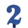  Küünal "2", sinine (9,5 cm)