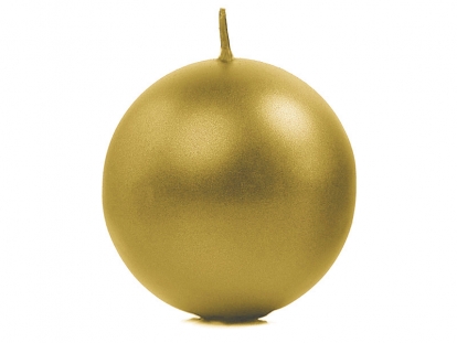 Küünal, kuldne ümmargune (8 cm)